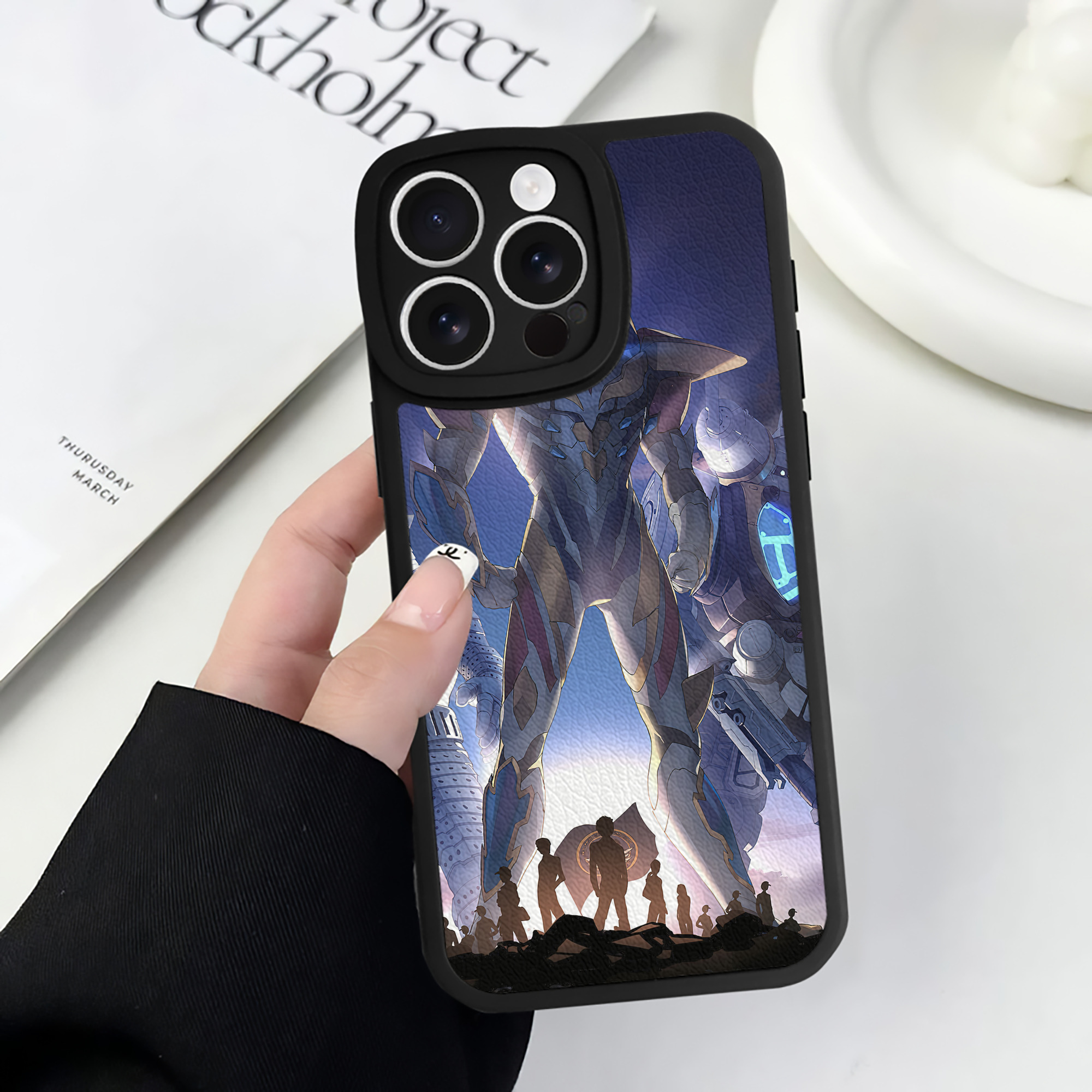 （画像用） ウルトラマン Ultraman 【iPhone 16シリーズ対応】シリコンスマホケース（レザー調） 材質：シリコン